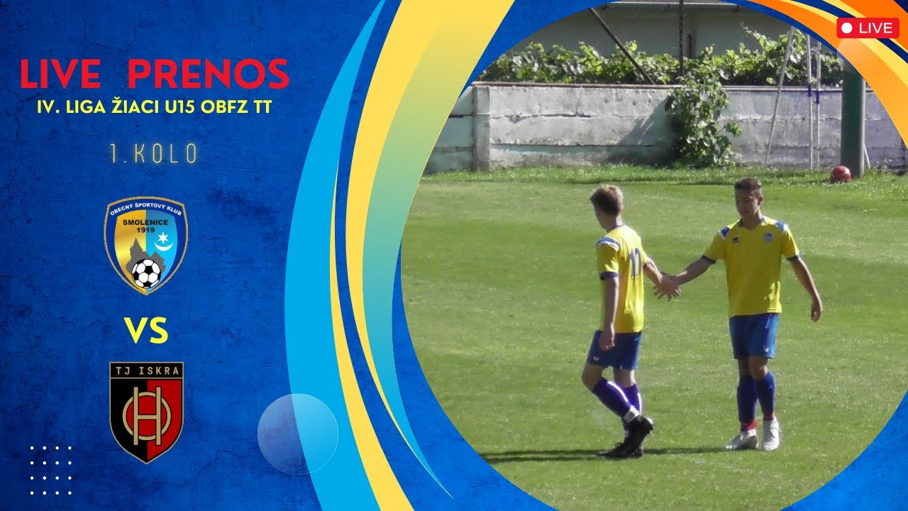 OŠK Smolenice Vs. TJ Iskra - Horné Orešany | IV. liga Žiaci U15 ObFZ TT [LIVE]