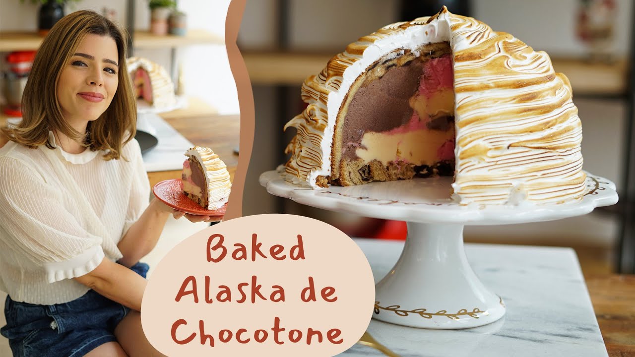 BAKED ALASKA DE CHOCOTONE | Receitas de Natal | TPM por Ju Ferraz