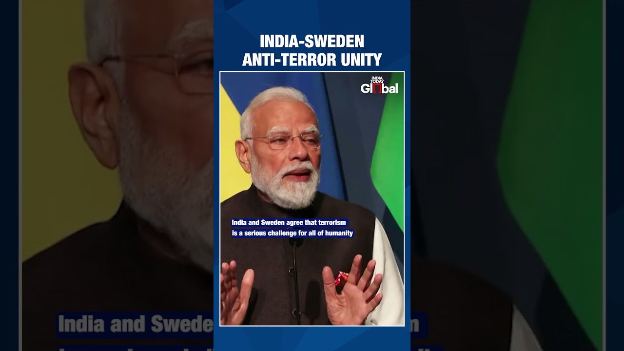PM Narendra Modi Stresses India-Sweden Unity Against Terrorism and Global Instability |#shorts