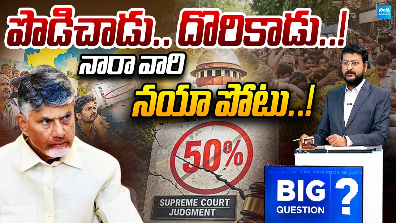 Anchor Eshwar Analysis: Direct Questions to Chandrababu| BC Reservations Row | Sakshi TV Politics