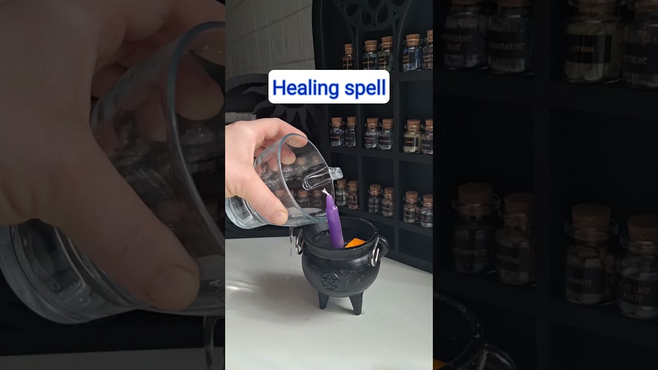 #Healing #spell SIMPLE Self healing #water & candle spell #witchtok #manifesthealing #manifesthealth