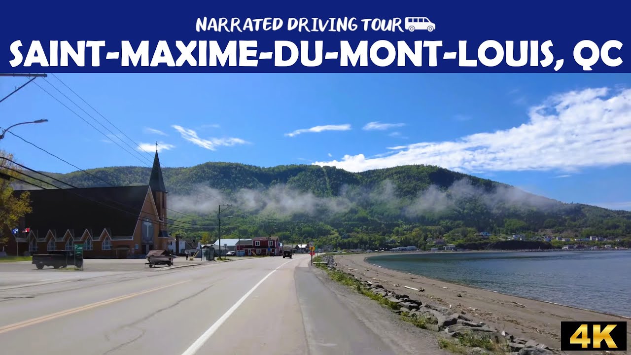 🚗 Saint-Maxime-du-Mont-Louis, Québec 🌊 4K Drive