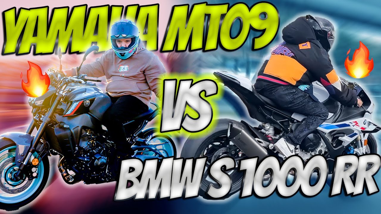 BMW S1000RR VS YAMAHA MT 09 😱 ¿Cuál es mejor? ¿Cuál es más rápida? 🔥