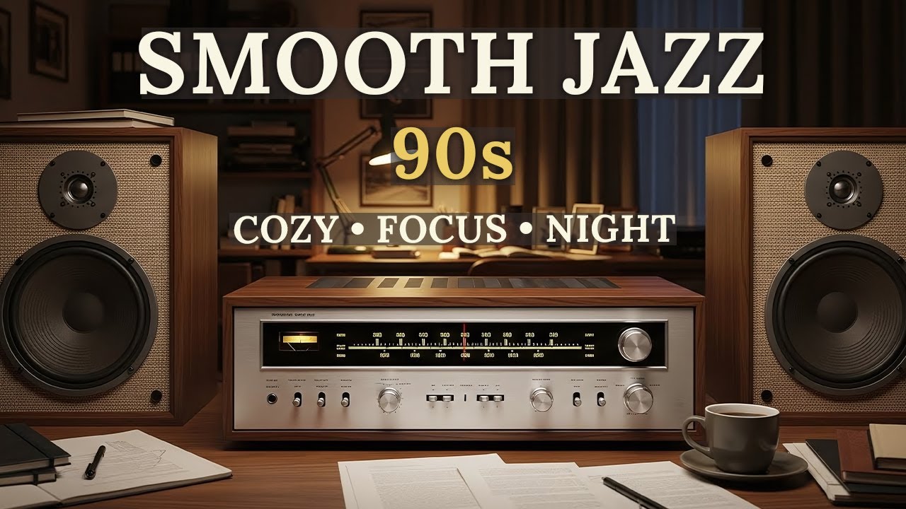 Smooth Jazz & Soulful R&B 90s 🎧 Soft Instrumentals for Peaceful Relaxation & Calm Listening
