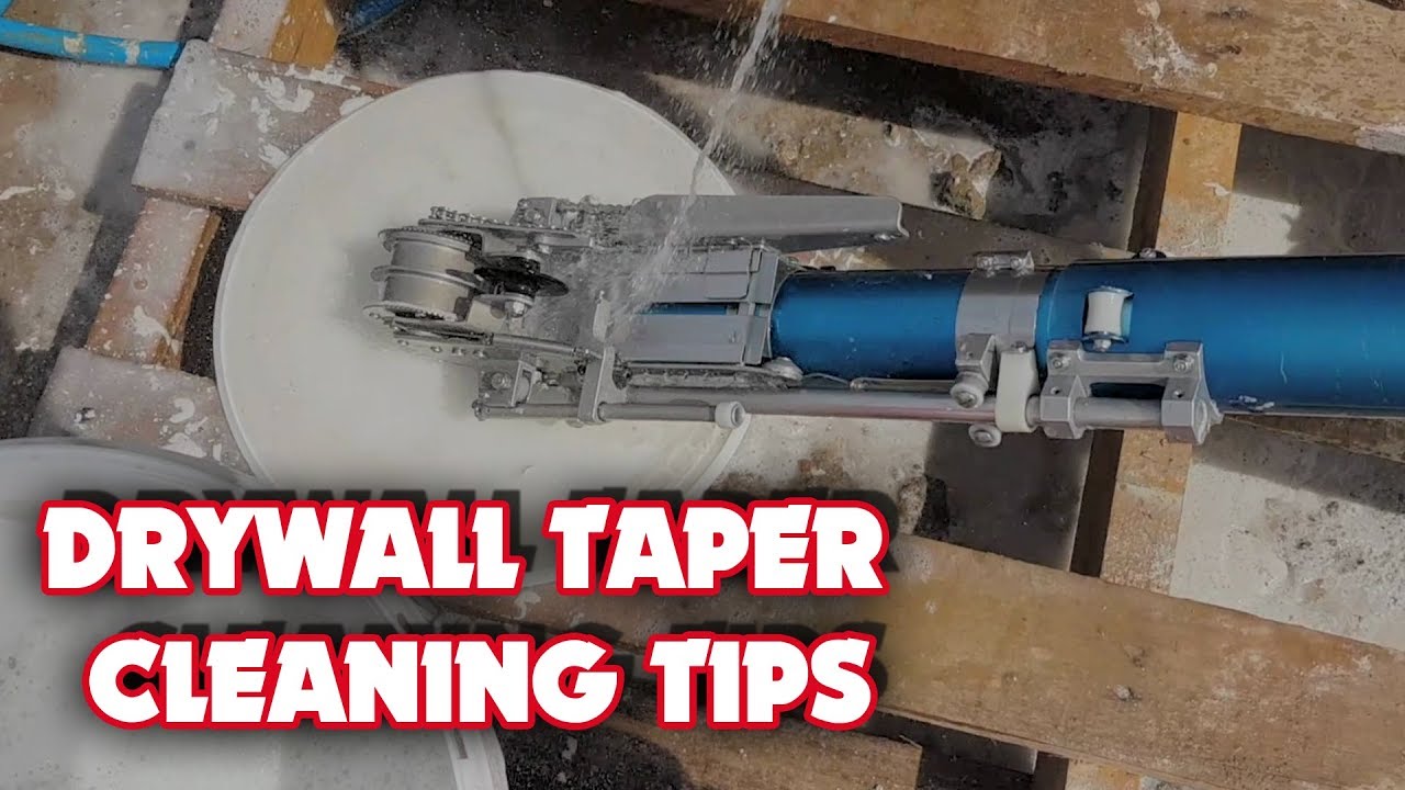 Cleaning an Automatic Taper Drywall Bazooka