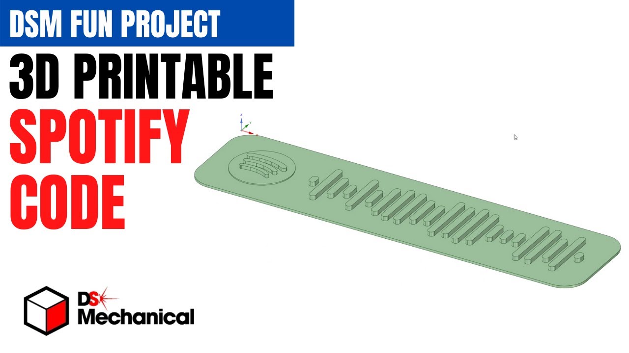 Making 3D Printable SPOTIFY CODE using Designspark Mechanical and FreeCAD