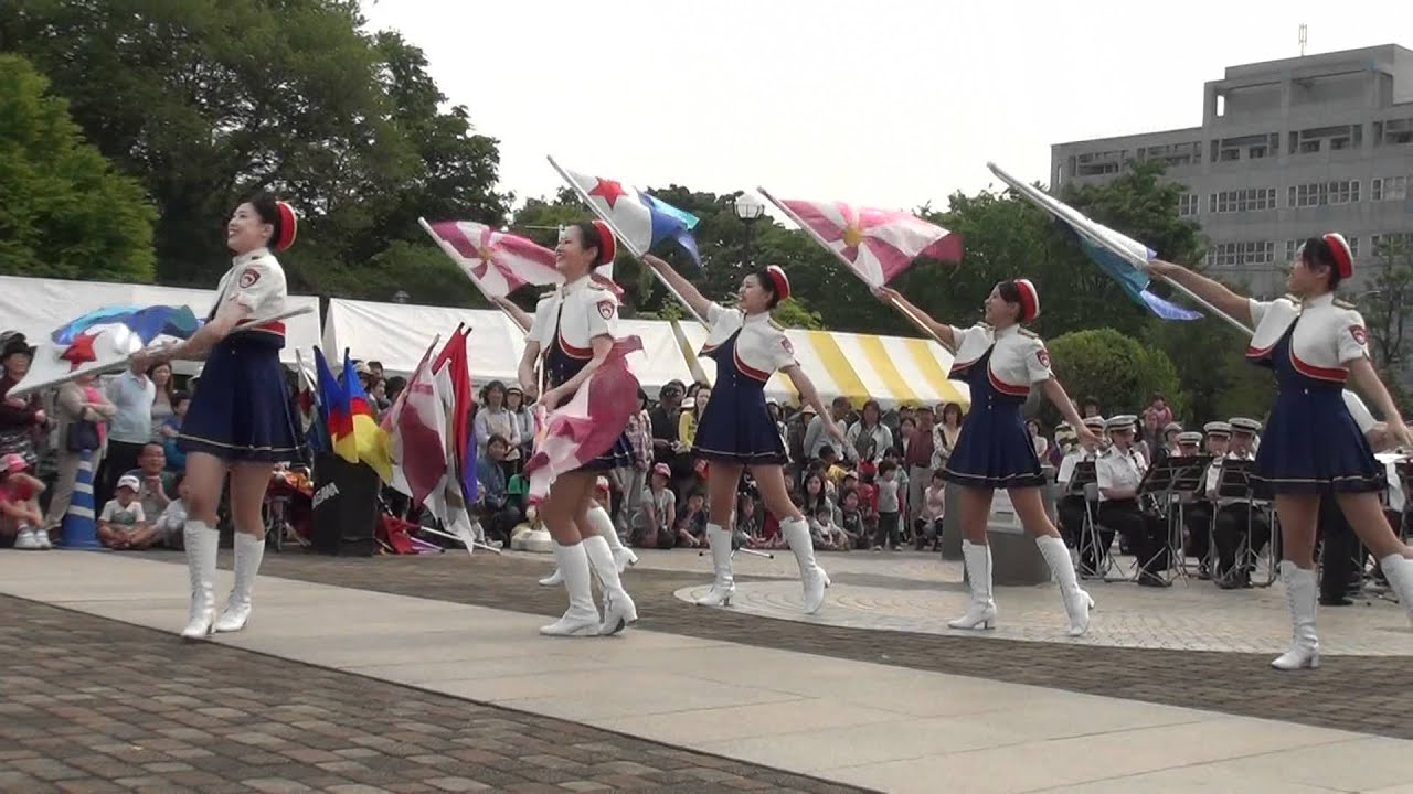 カラーガード　神奈川県警音楽隊
