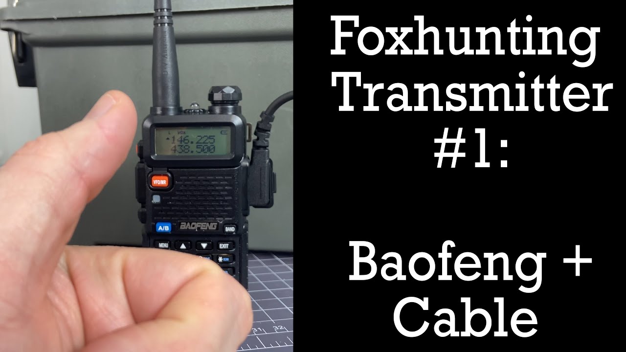 Foxhunt Transmitter #1 - Baofeng + Cable
