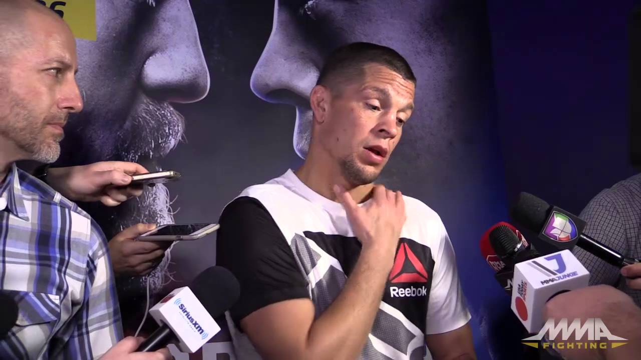UFC 196: Nate Diaz Open Workout Scrum