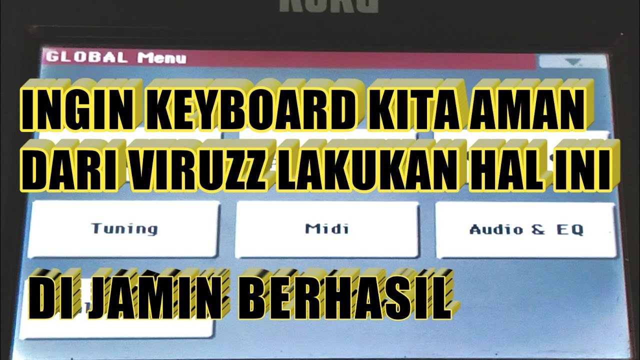 Trik lindungi keyboard KORG dari viruss