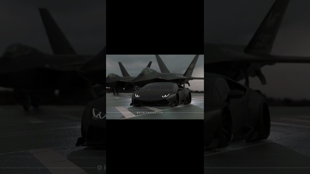 body Lamborghini Huracán in a matte black finish. Key features include