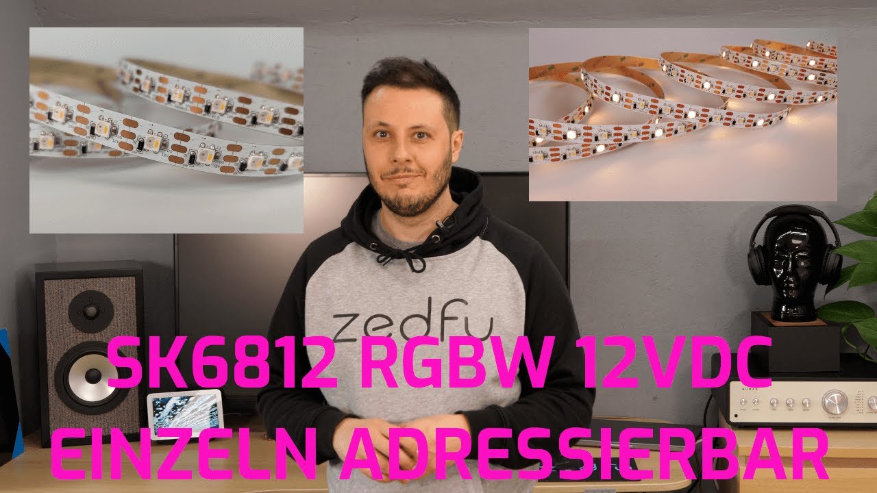 SK6812 RGBW 12V LED Strip [EINZELN ADRESSIERBAR]