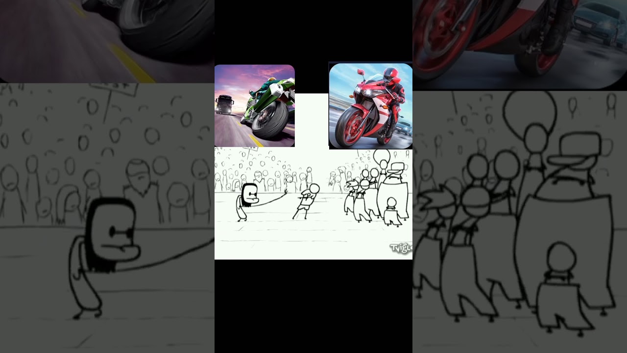 Traffic rider vs Racing fever moto 😂 #video #trafficrider#vs#racingfevermoto #funny #song