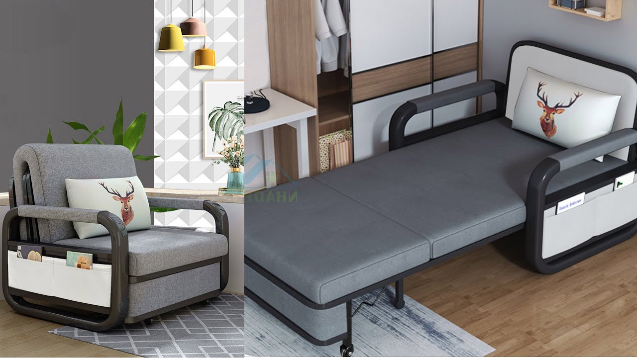 Small Sofa Bed khung kim loại 2in1 MF822.