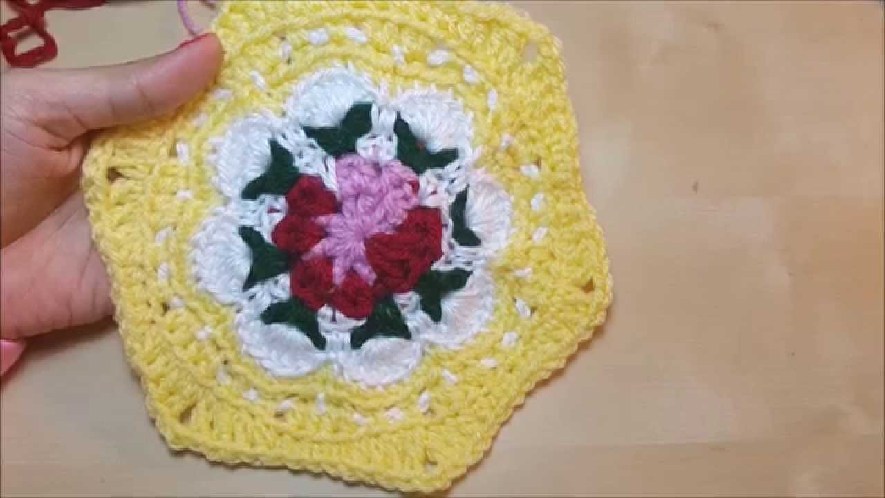 كروشيه وحدة كاث كيدستون السداسية Cath Kidston Flower