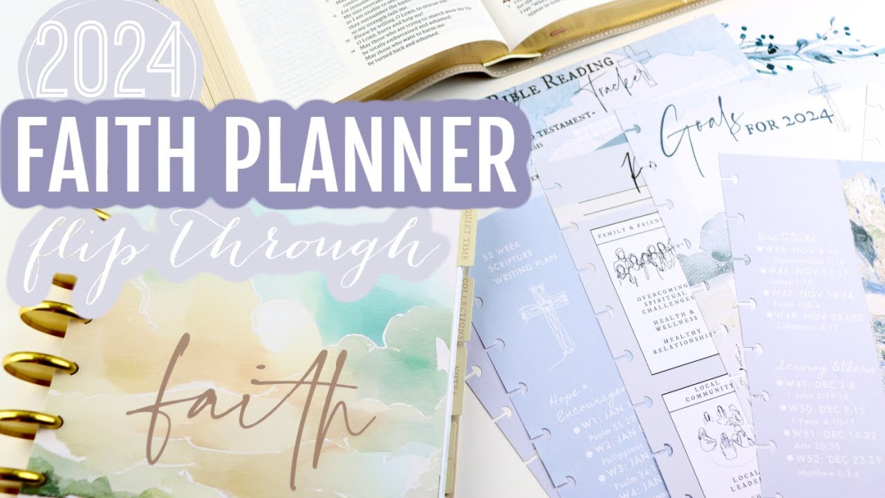 ✝️ 2024 Faith Planner Set Up & Flip Through | Part 1 | War Binder