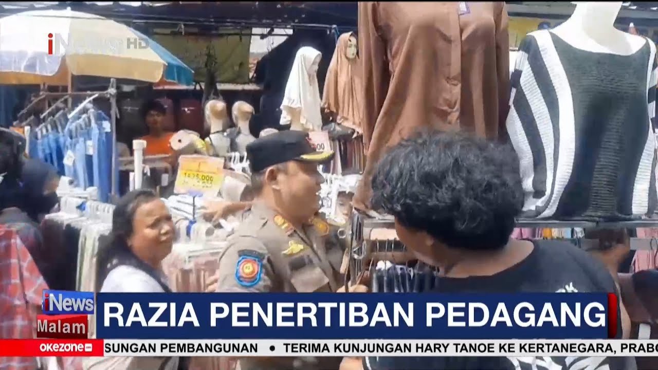 Trotoar Dipakai Jualan, Satpol PP DKI Merazia Pedagang di Tanah Abang, Jakpus