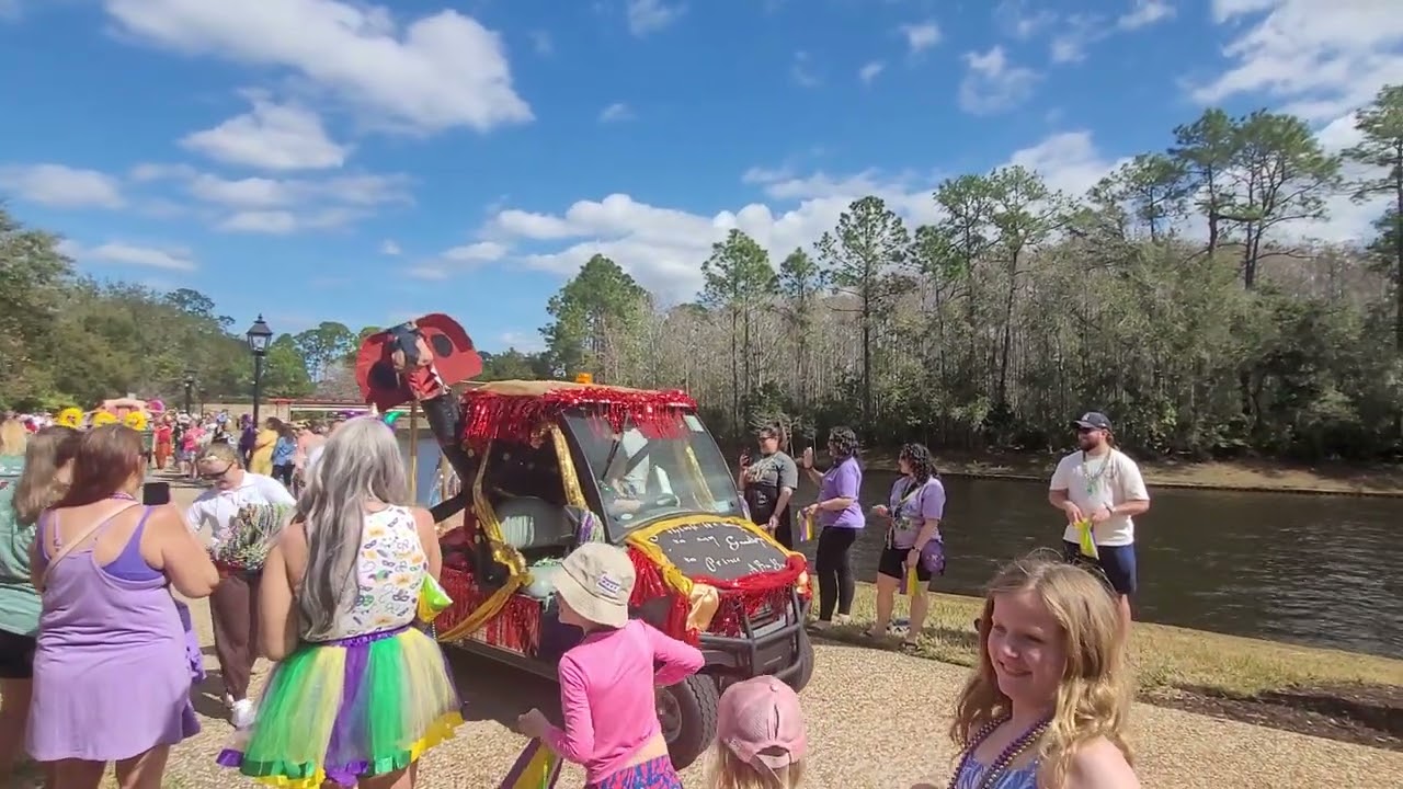 Mardi Gras parade in the French Quarter at Disney's Port Orleans Resort