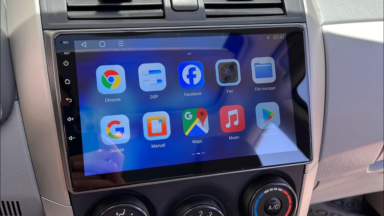 Instalación pantalla Toyota corolla 07-11 DERICAR