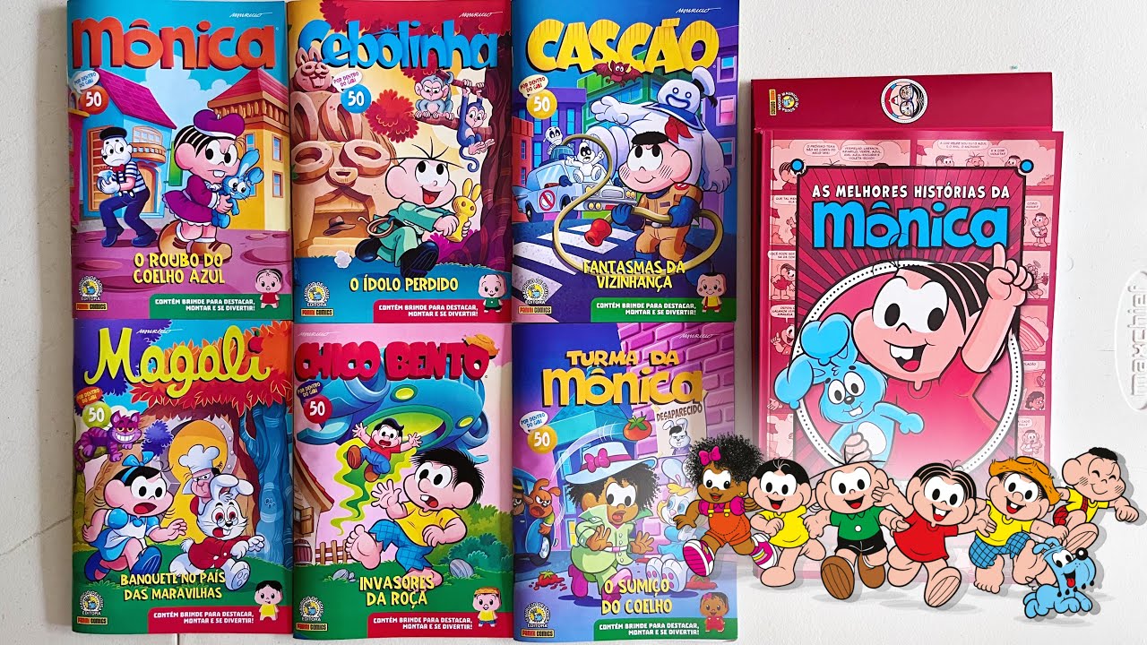 Edições 50 da Turma da Mônica + As Melhores histórias da Mônica 01