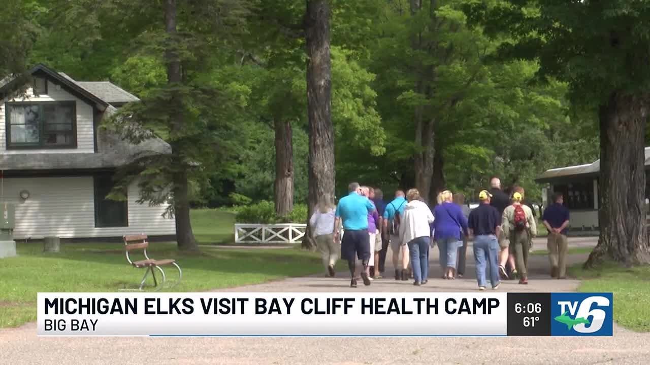 Michigan Elks visit Bay Cliff Health Camp