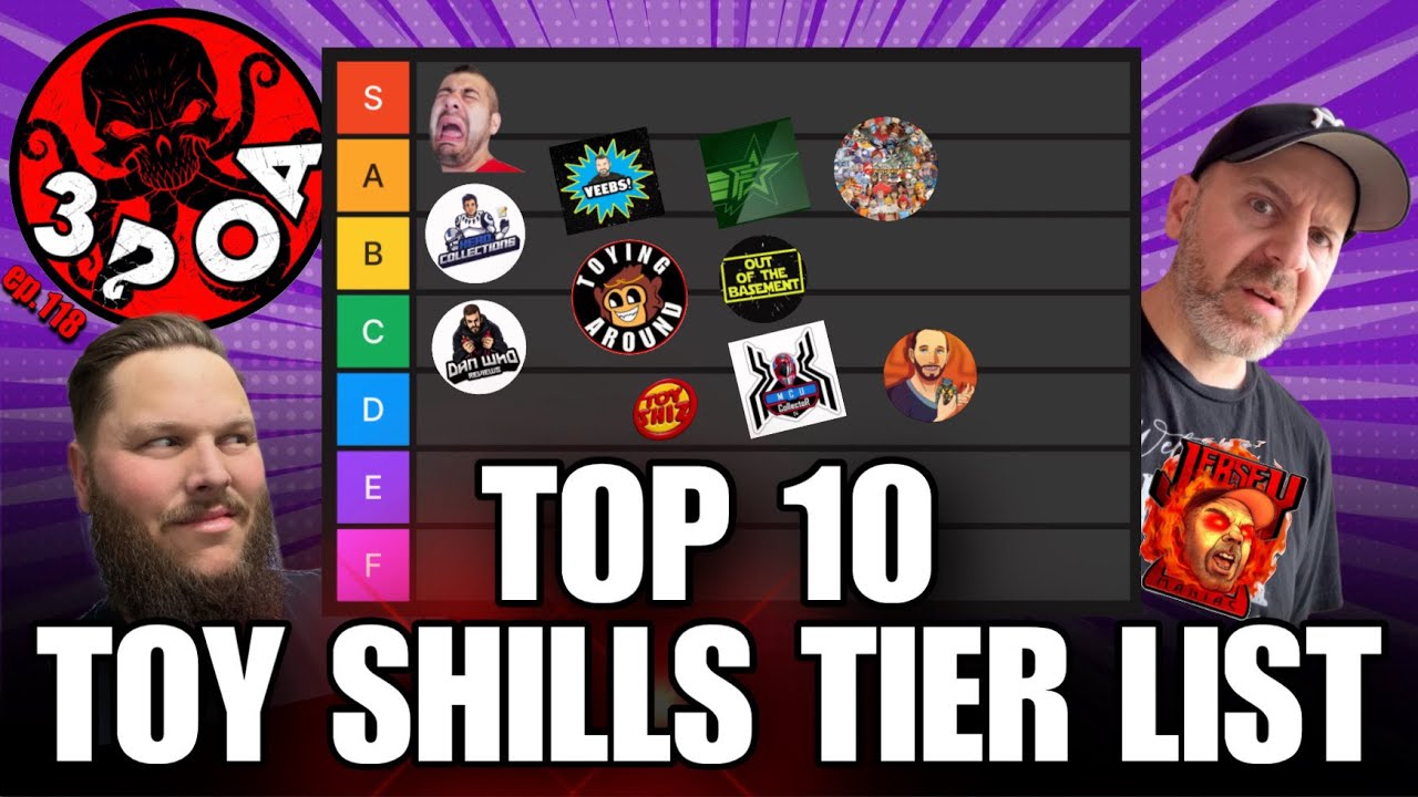 TOP 10 YouTube TOY SHILLS Tier List! w/Jersey Maniac 3POA Podcast ep.118