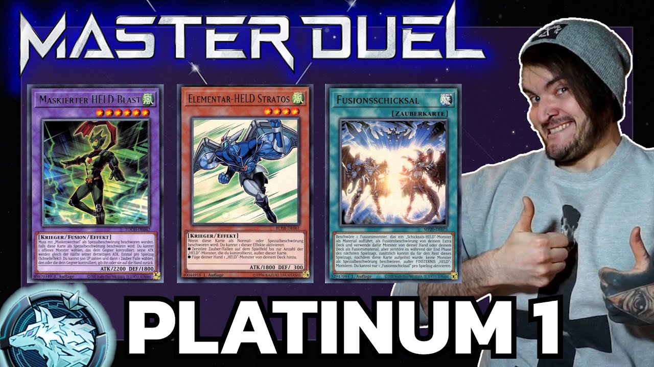 Yu-Gi-Oh! Master Duel! Platinum 1! Hero Deck Profile + Replay!