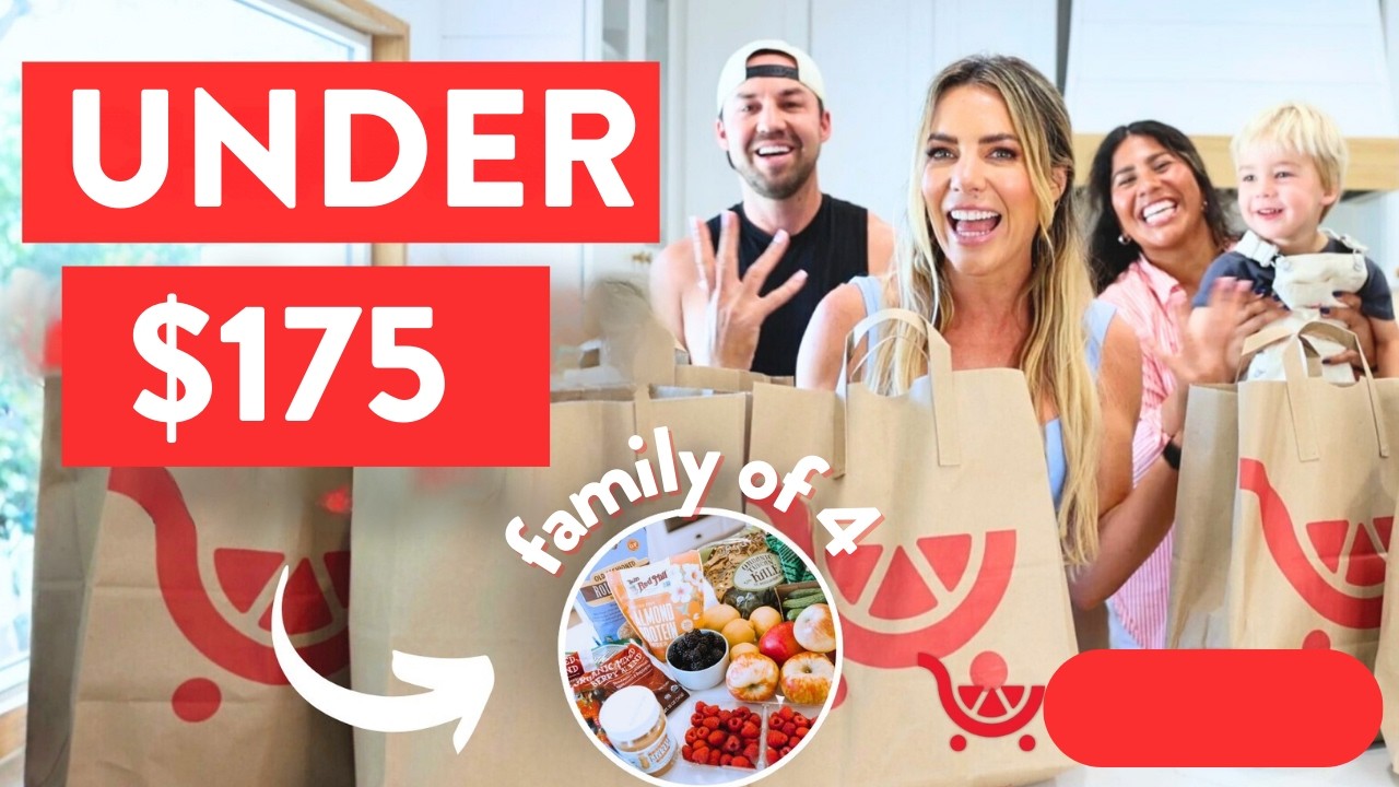 the CHEAPEST grocery haul to lose fat (family of 4 under $175)