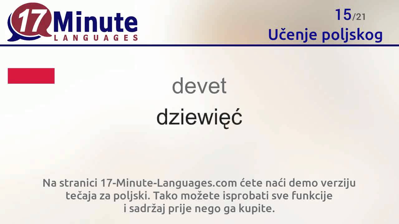 Učenje poljskog (Besplatni video zapisi)