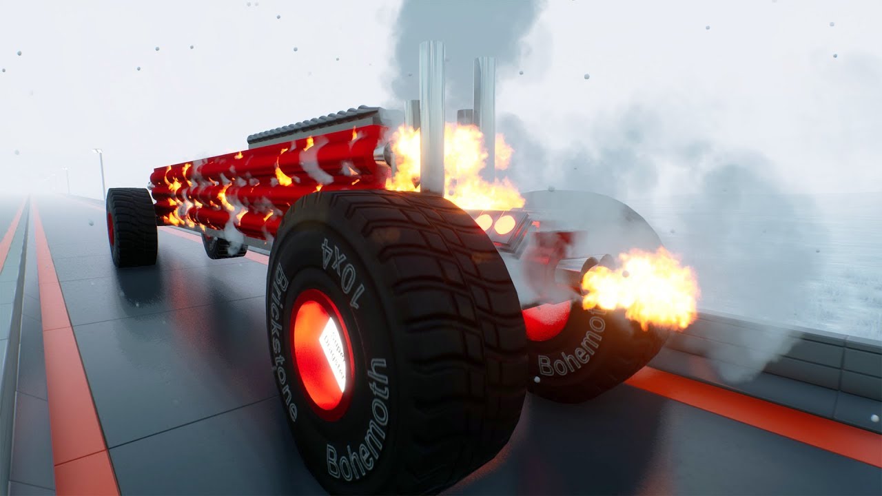 Highest Speed Lego Drag Cars Crashes | Brick Rigs