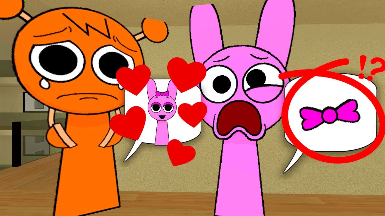 Oren Sprunki Loves Pinki but her Bow was Stolen!