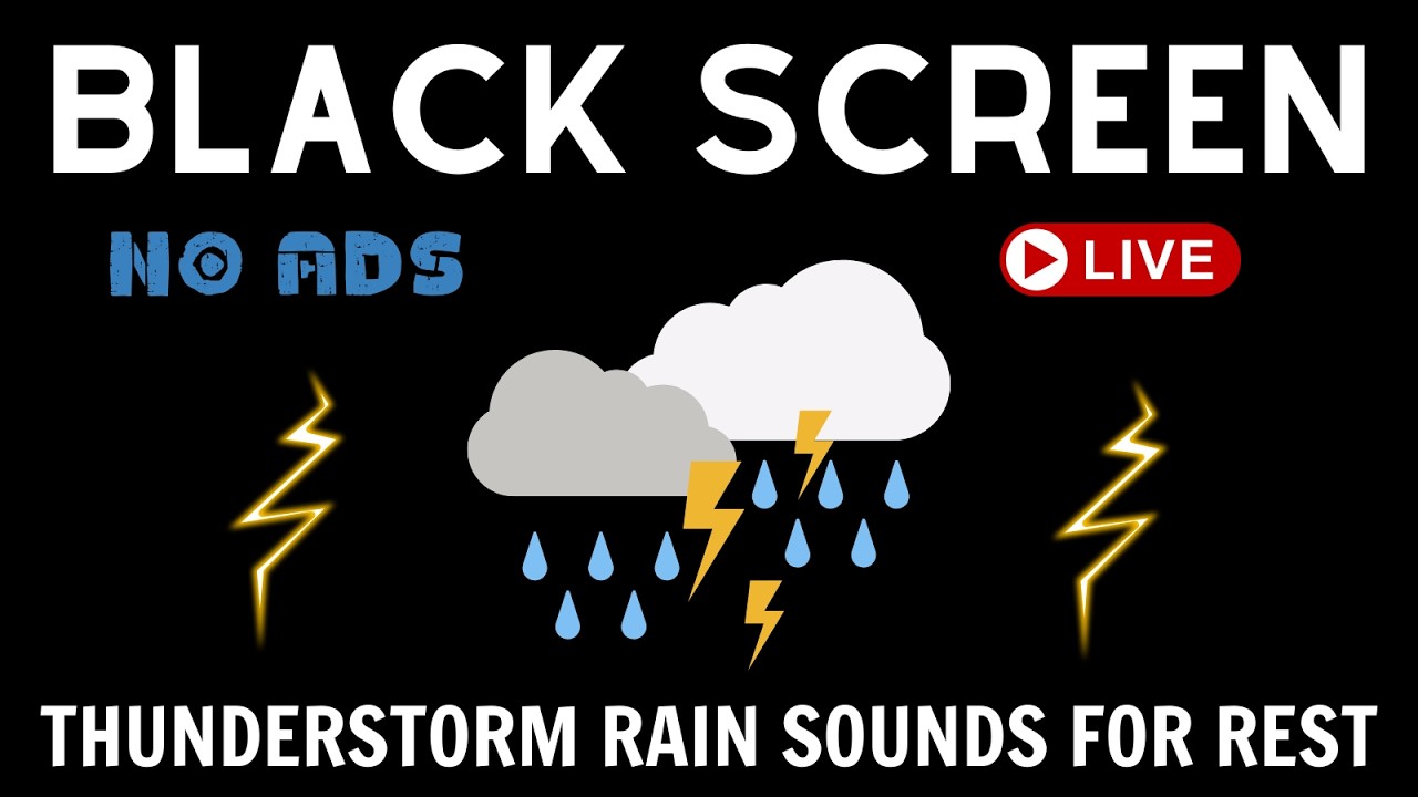 Thunderstorm Rain Sounds for Rest | 11 Hours of Sleep-Inducing Rain & Thunder