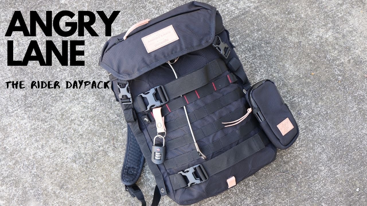 Angry Lane The Rider Daypack: рюкзак Killer EDC для мотоциклов и скейтбордистов