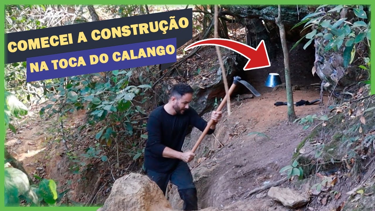 Como Construir um Abrigo de Pedra na Natureza - Toca do Calango Ep. 2