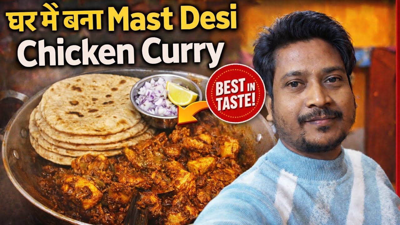 घर में बना Mast Desi Chicken Curry ||😋 #vlogs #viralvideo  @Jagdishnehavlogs Bokaro Jharkhand 