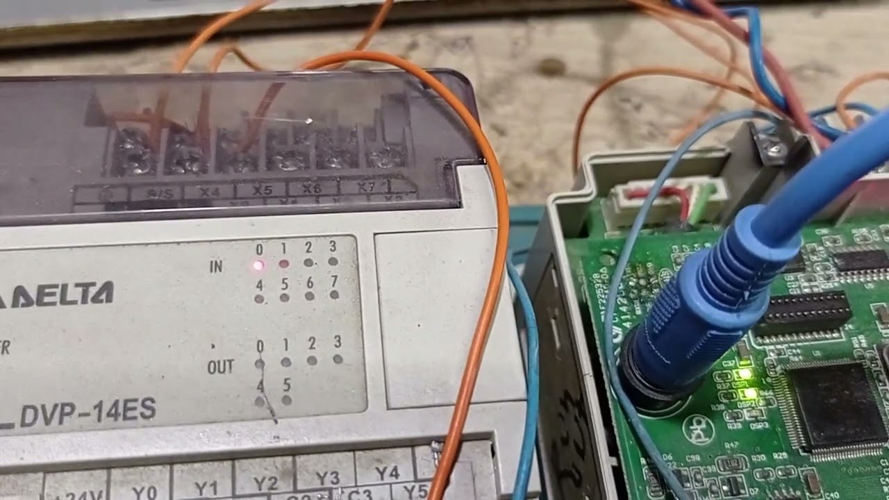 How to repair dvp-14es  delta plc and run problem solve also connect with pc and plc