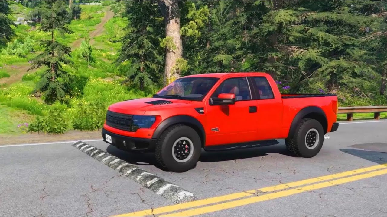 Trucks vs Massive Speed Bumps #19 #beamngdrive #automobile #speedbumps #truck #gaming