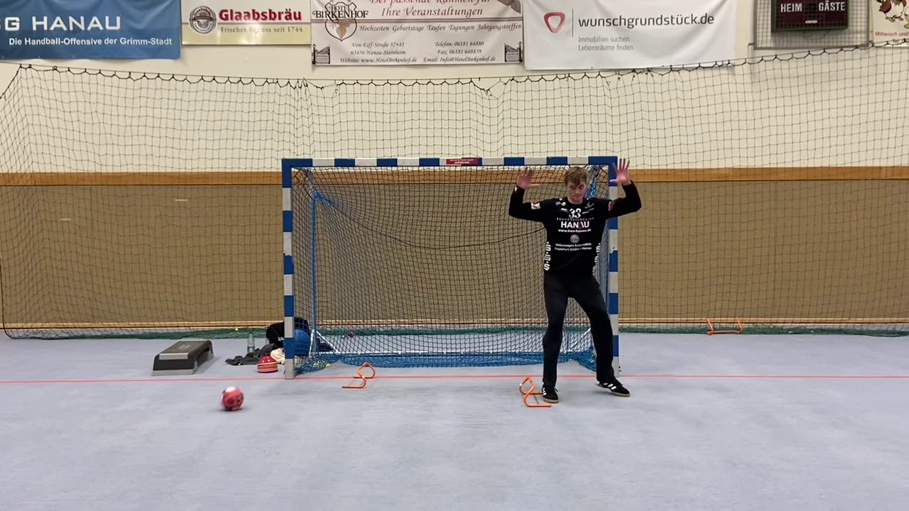 Handball-Torwarttraining: Schnellen Umstiegsschritt trainieren