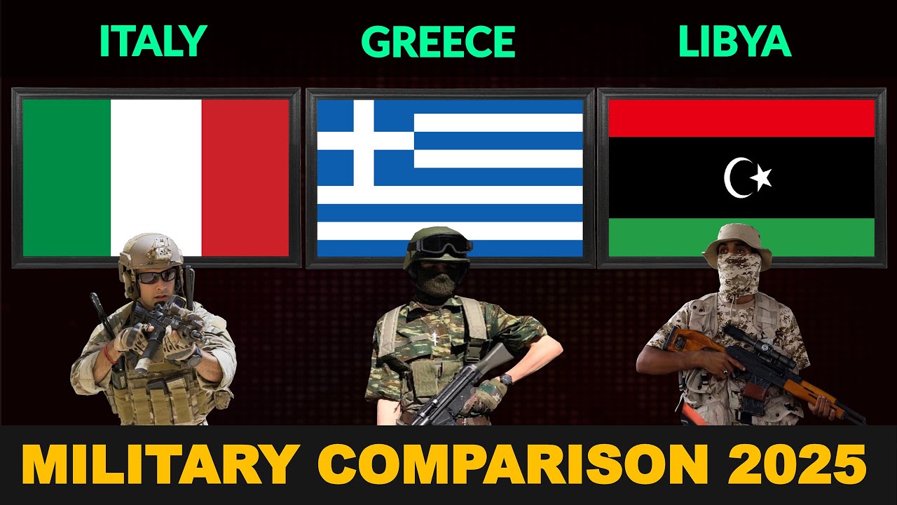 Italy vs Greece vs Libya Military Power Comparison 2025