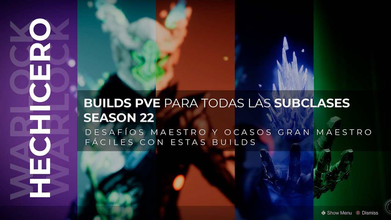 Destiny 2: Build de Hechicero - TODAS las SUBCLASES! / Season 22