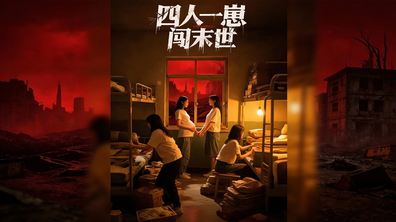 【AI末日回憶錄】《四人一崽闖末世》建築系四女生重生末日前 5 小時，湊錢囤貨，改造寢室成避險堡壘 #AI末日回憶錄 #AI #末日 #喪屍 #重生