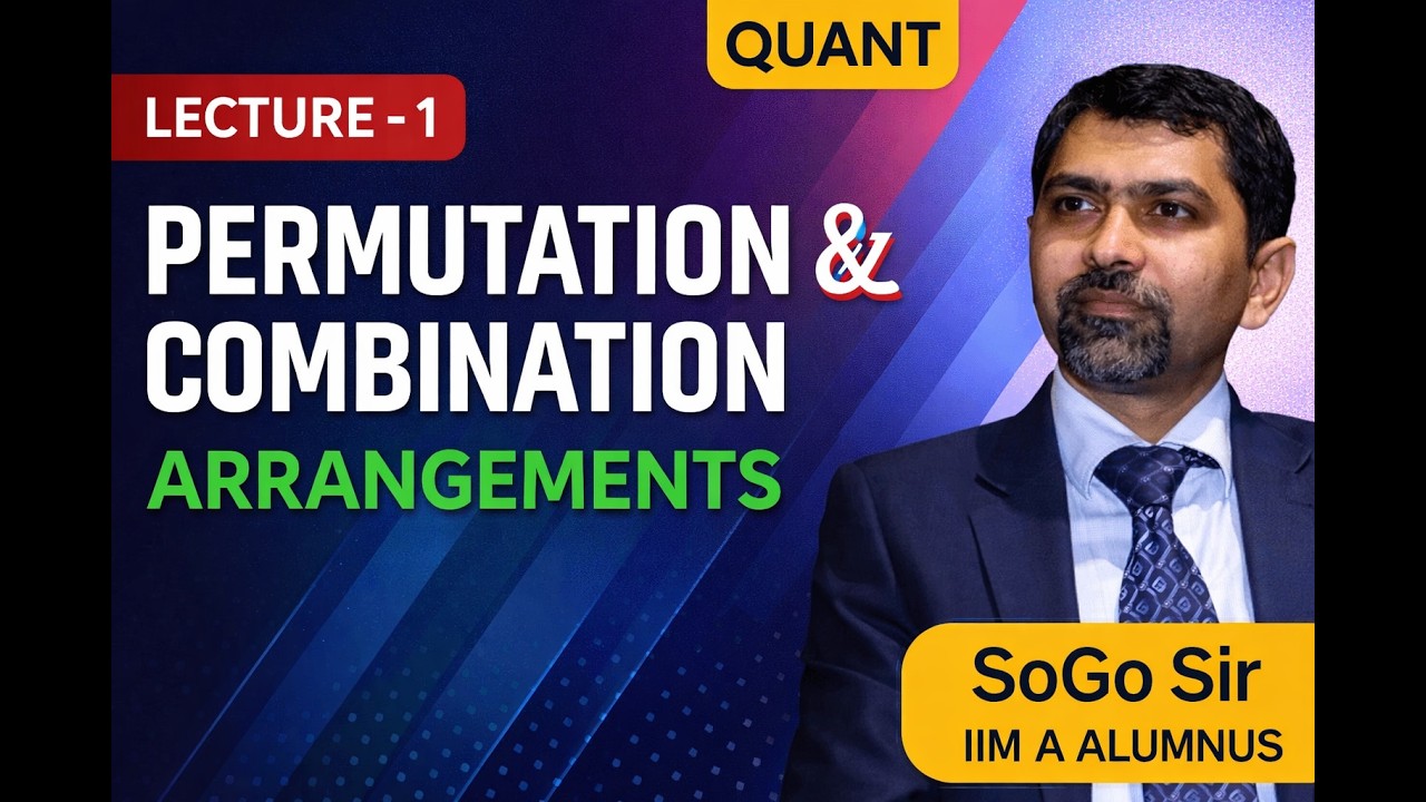 Permutation & Combination | Lecture -1 | Arrangements | Quant | CAT | Sony Goyal | MissionCAT | P&C