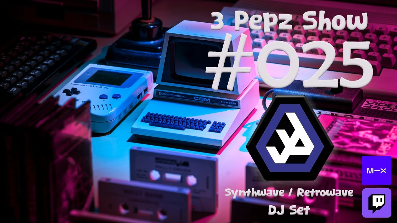 3 Pepz Show #25 - Synthwave / Retrowave DJ Set | 1 Hour Non-Stop Mix | Hello 80s!