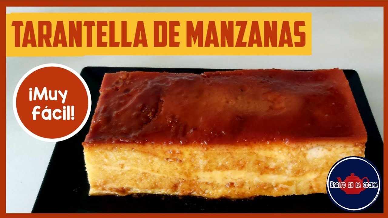 🍮🍎TARANTELLA (Pudin de manzana) en olla de cocción LENTA | Crock-pot | Karito en la cocina