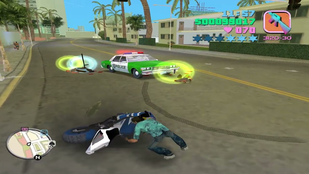 Police Chase in GTA Vice City