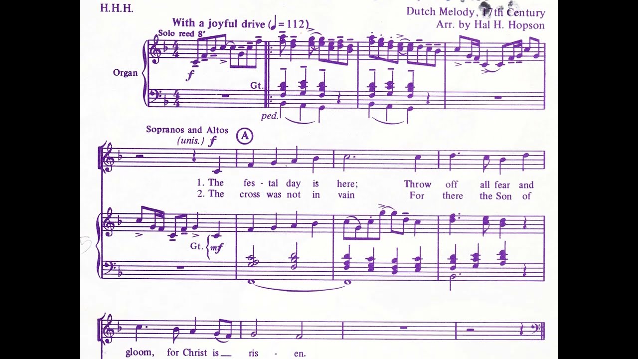 The Festal Day is Here by Hal H. Hopson - soprano practice track