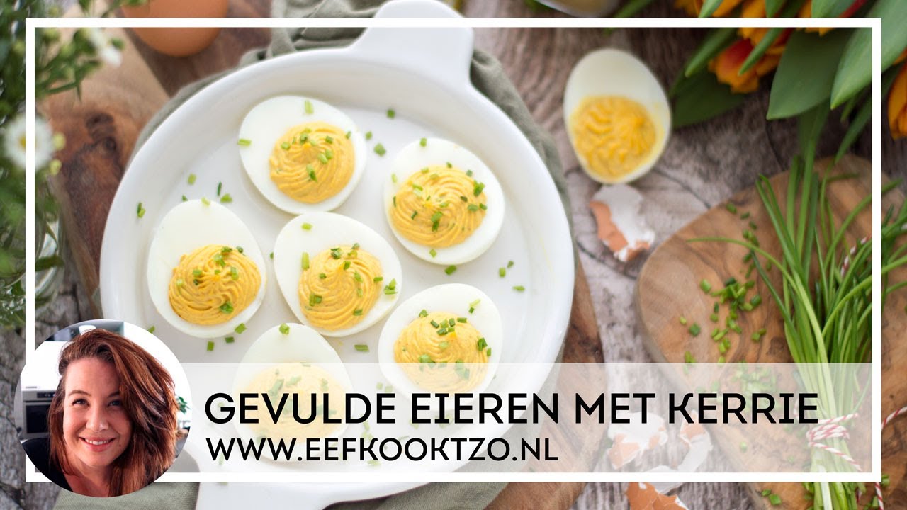 Gevulde eieren met kerrie