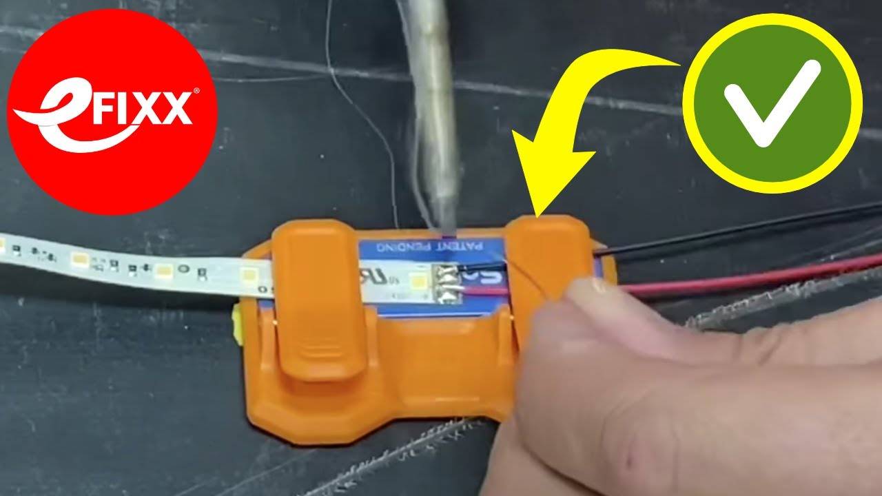 Soldering to LED strips in less than ONE minute - SolderM8