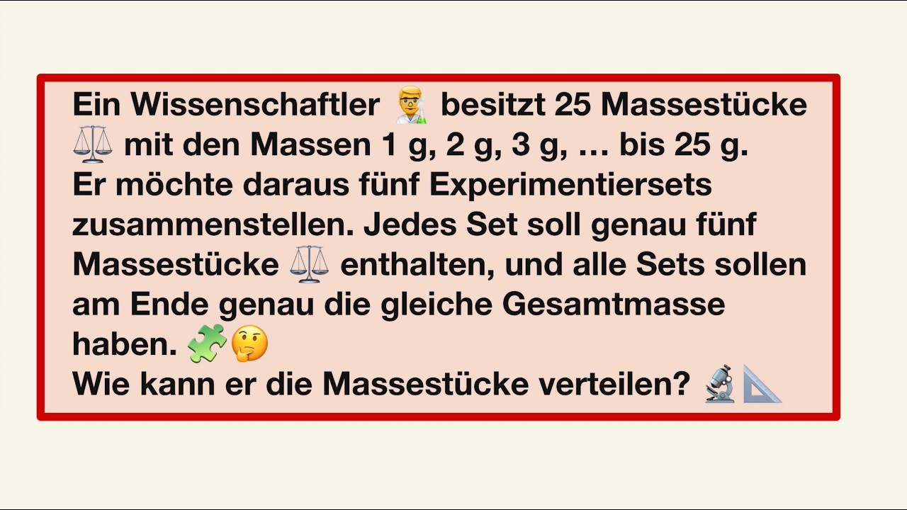 Findest du eine Lösung? Gaußsche Summenformel und magische Quadrate ganz einfach lösen