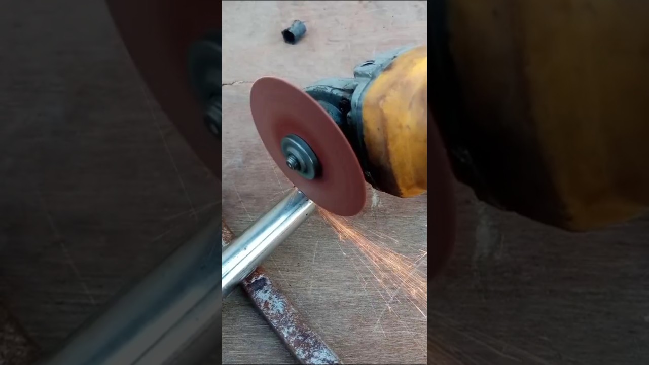 Angle grinder 1 inch steel round pipe cutting #tips